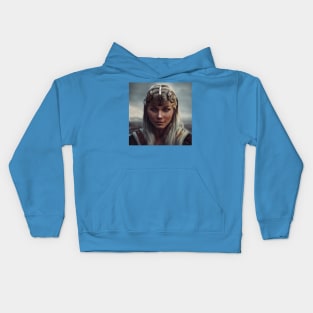 Viking Shield Maiden Kids Hoodie